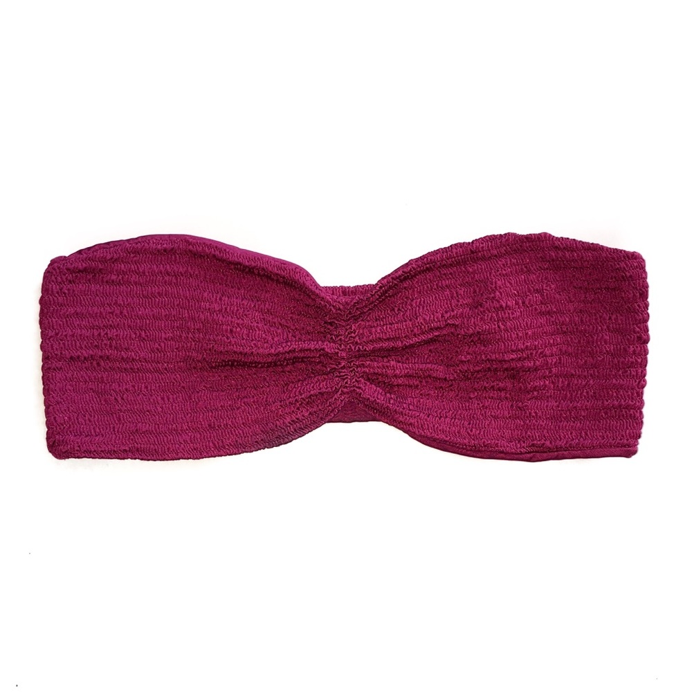 Indah Smocked Bandeau Bikini Top